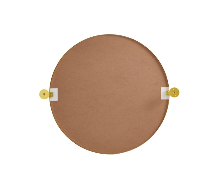 Round Pivot Mirror 24 Inch In Gold