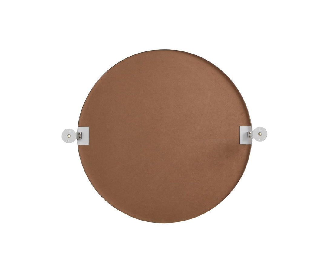 Round Pivot Mirror 24 Inch In Silver