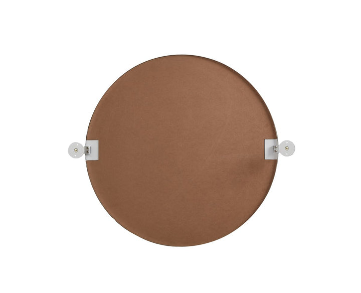 Round Pivot Mirror 24 Inch In Silver