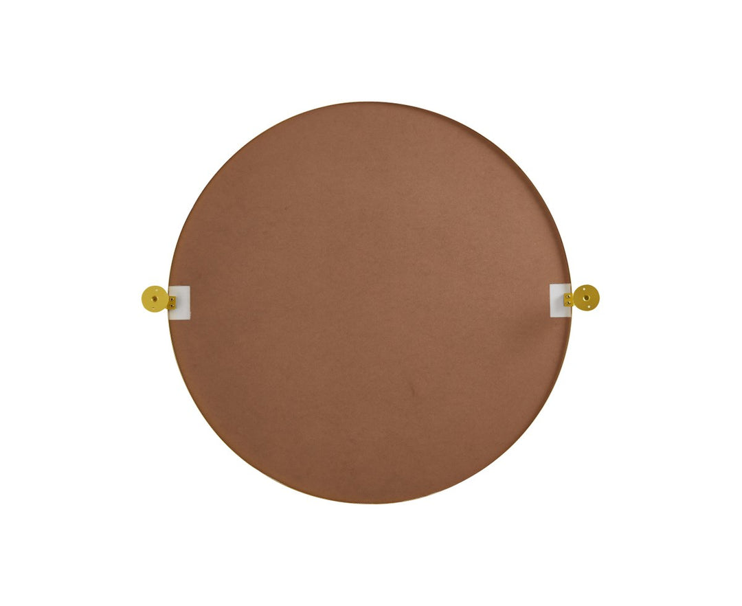 Round Pivot Mirror 30 Inch In Gold