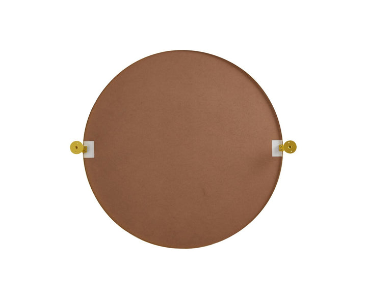 Round Pivot Mirror 30 Inch In Gold
