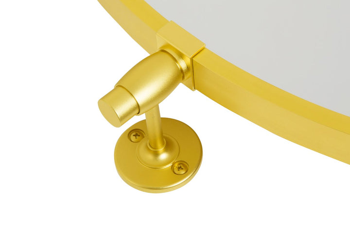 Round Pivot Mirror 30 Inch In Gold