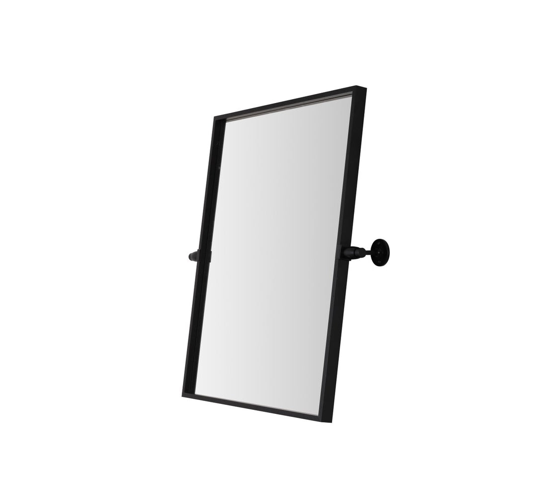 Rectangle Pivot Mirror 24X20 Inch In Black