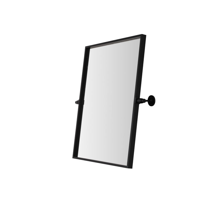 Rectangle Pivot Mirror 24X20 Inch In Black