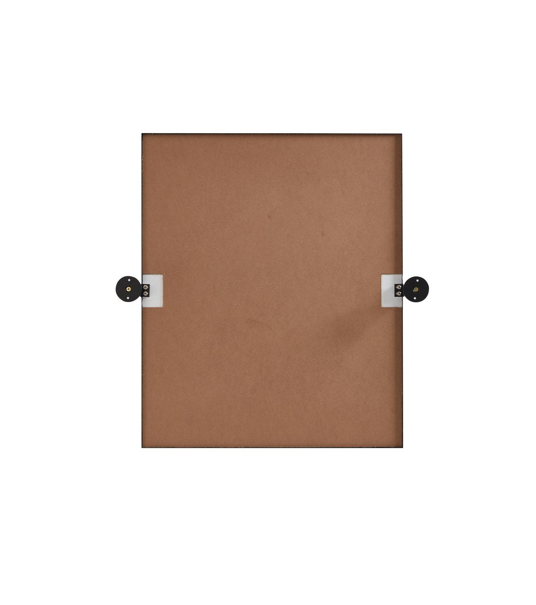 Rectangle Pivot Mirror 24X20 Inch In Black