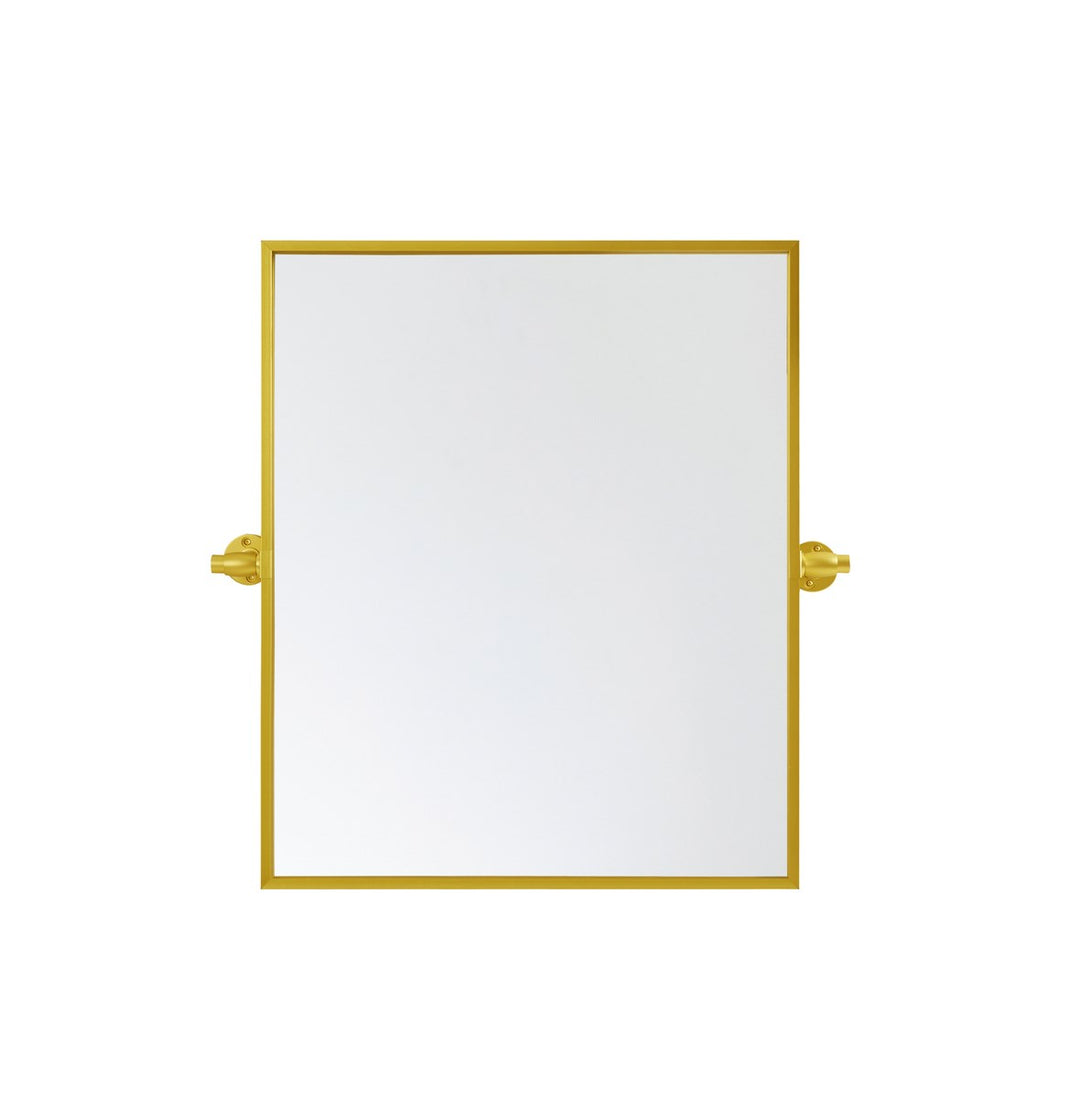 Rectangle Pivot Mirror 24X20 Inch In Gold by Elegant Decor
