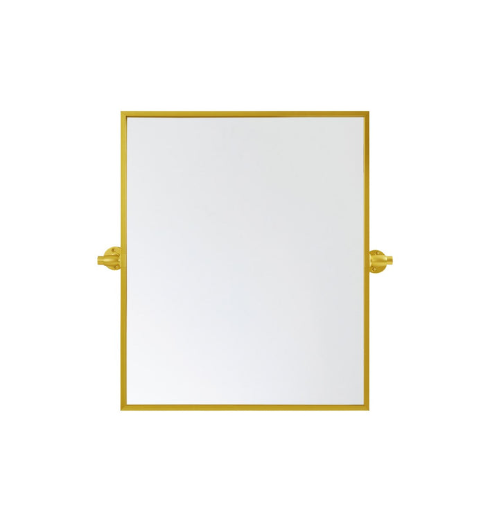 Rectangle Pivot Mirror 24X20 Inch In Gold by Elegant Decor