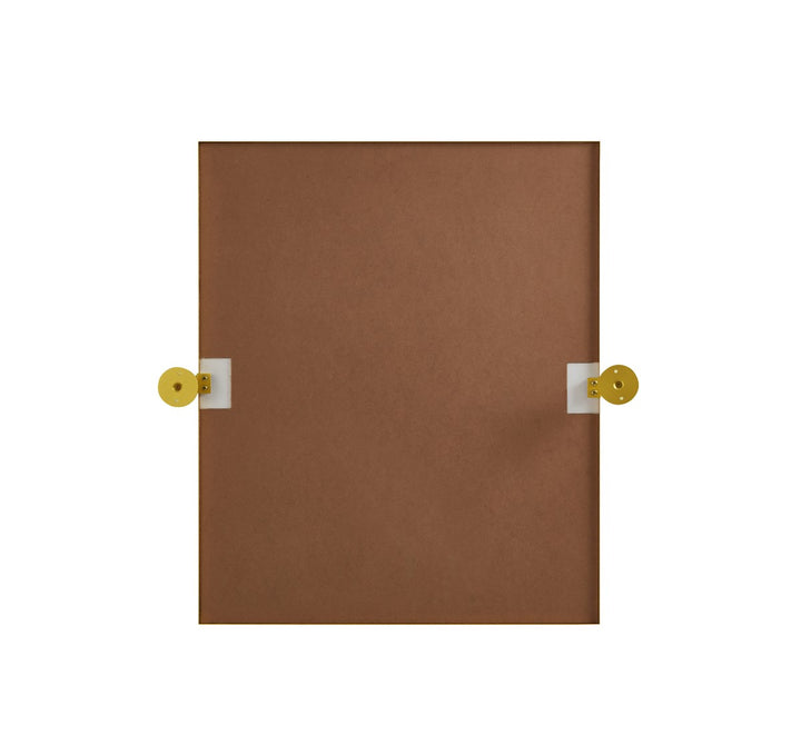Rectangle Pivot Mirror 24X20 Inch In Gold