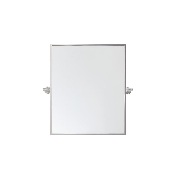 Rectangle Pivot Mirror 24X20 Inch In Silver by Elegant Decor