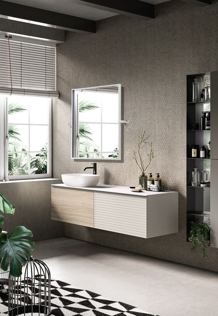 Rectangle Pivot Mirror 24X20 Inch In Silver