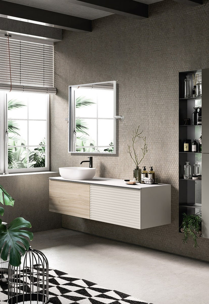 Rectangle Pivot Mirror 24X20 Inch In Silver