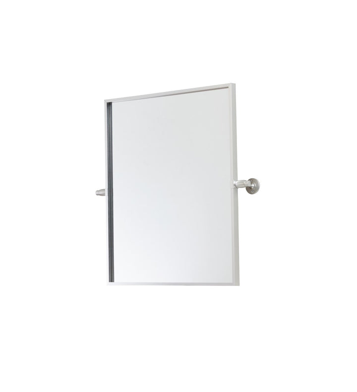 Rectangle Pivot Mirror 24X20 Inch In Silver