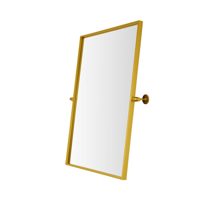 Rectangle Pivot Mirror 24X32 Inch In Gold