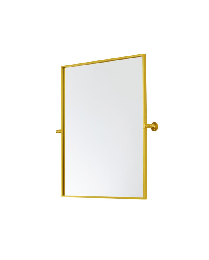 Rectangle Pivot Mirror 24X32 Inch In Gold