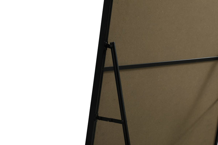 Soft Corner Metal Rectangle Mirror 32X72 Inch In Black