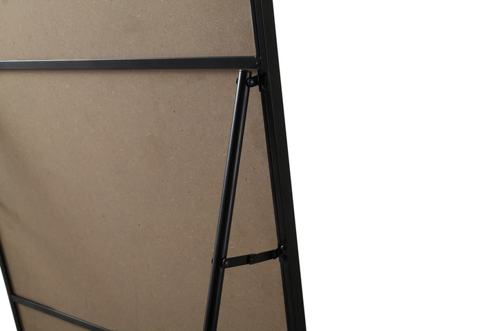 Soft Corner Metal Rectangle Full Length Mirror 30X60 Inch In Black