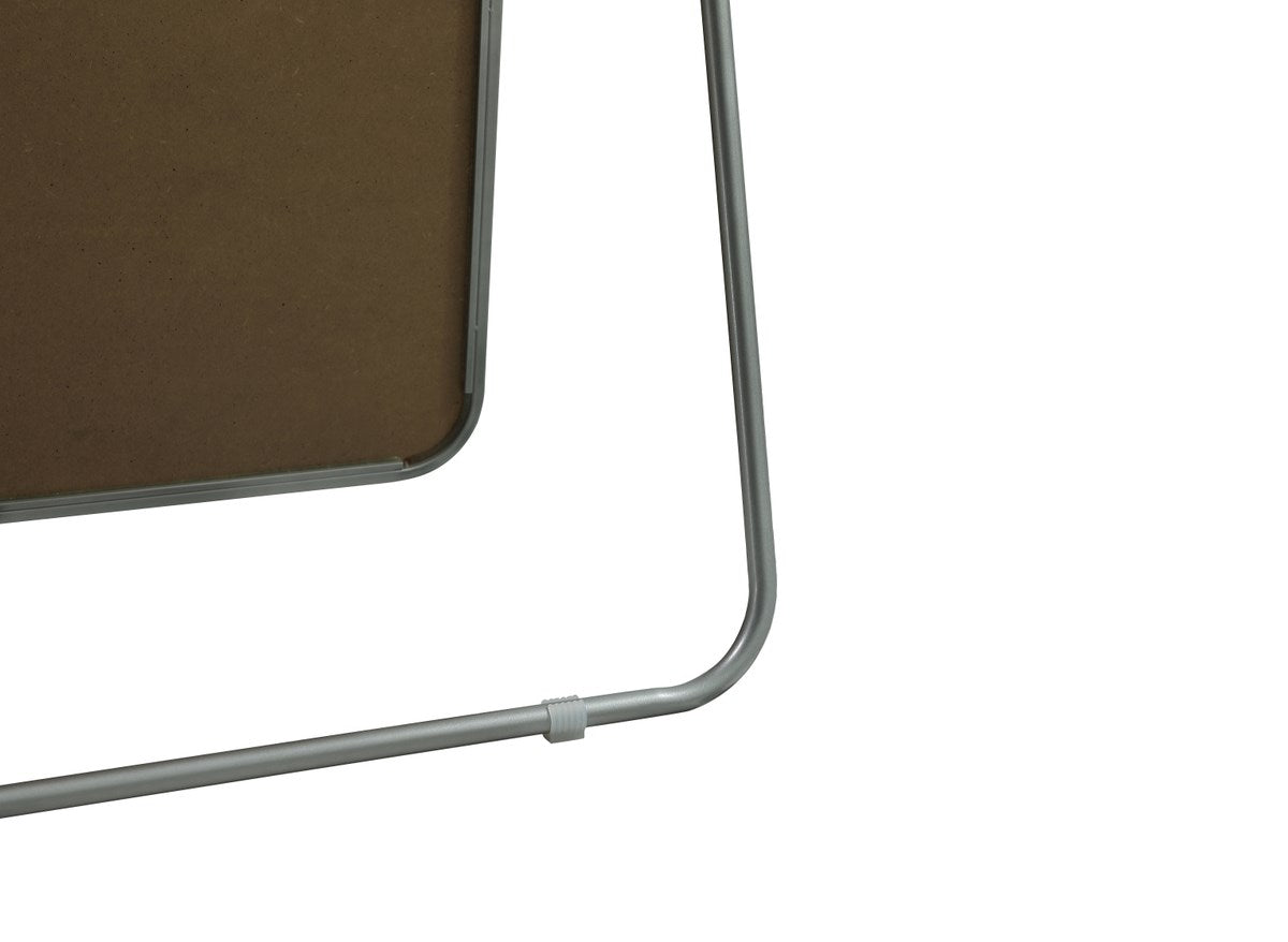 Soft Corner Metal Rectangle Full Length Mirror 32X72 Inch In Silver