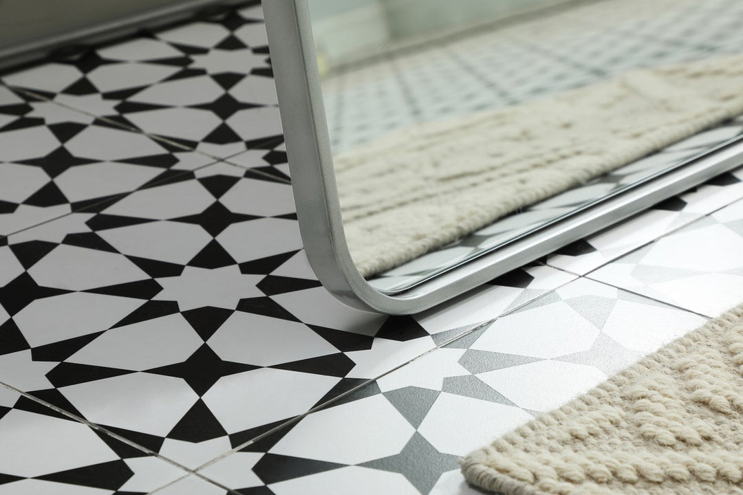 Soft Corner Metal Rectangle Full Length Mirror 32X72 Inch In Silver