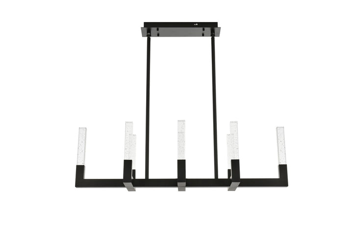 42 Inch Adjustable Led Pendant In Black by Elegant Lighting