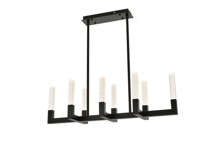 42 Inch Adjustable Led Pendant In Black