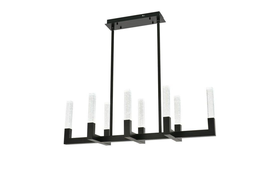 42 Inch Adjustable Led Pendant In Black