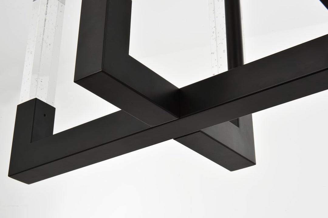42 Inch Adjustable Led Pendant In Black