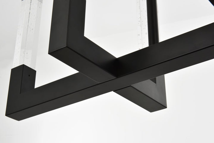 42 Inch Adjustable Led Pendant In Black