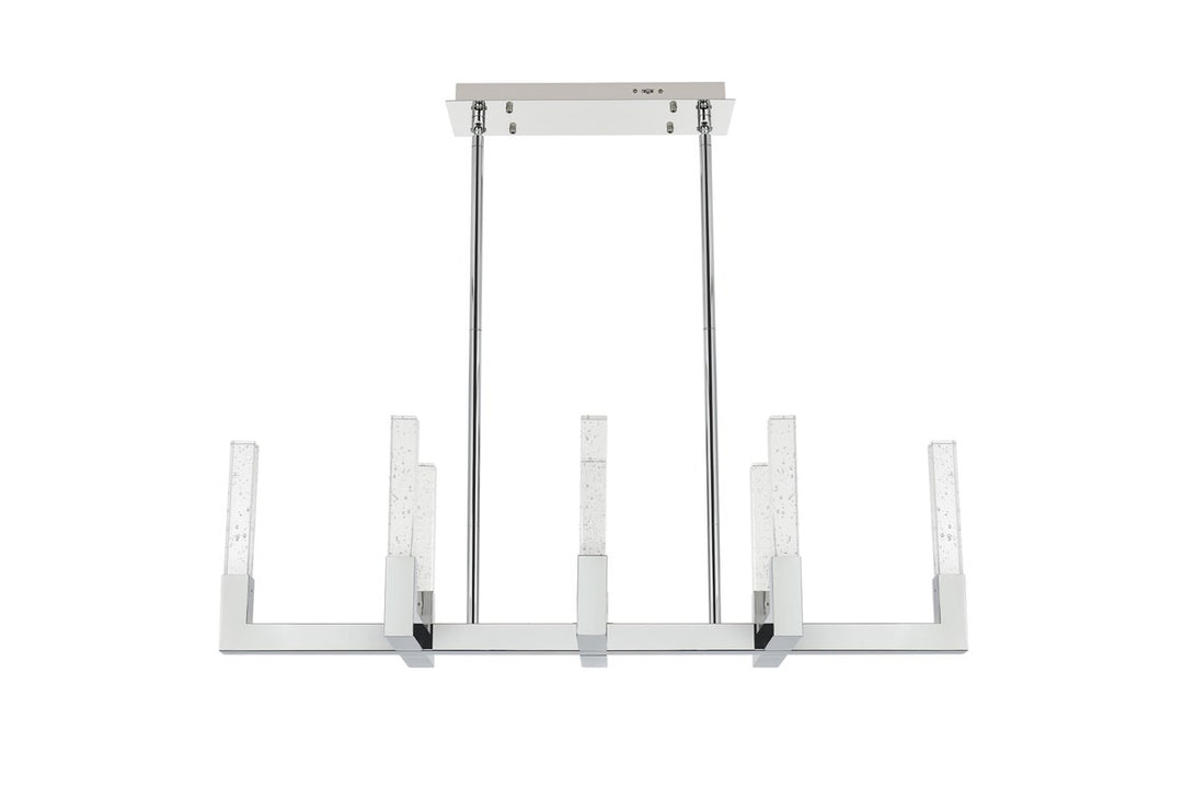 42 Inch Adjustable Led Pendant In Chrome by Elegant Lighting