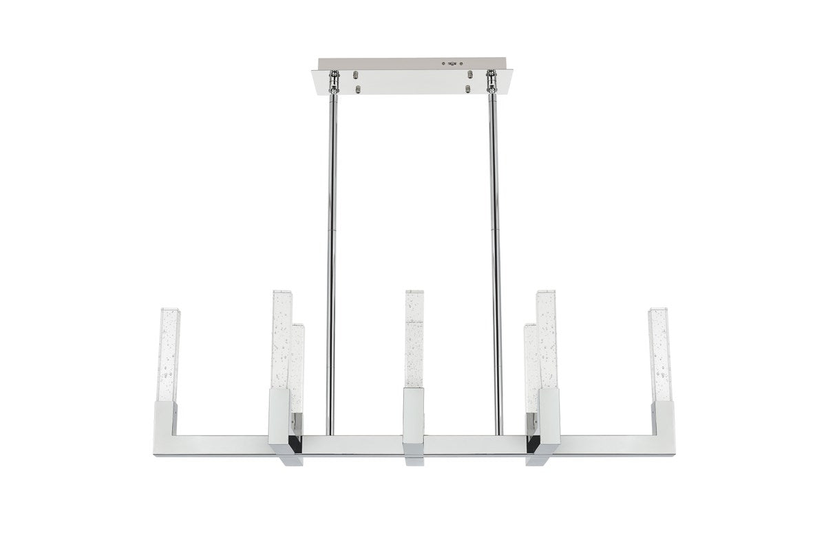 42 Inch Adjustable Led Pendant In Chrome by Elegant Lighting