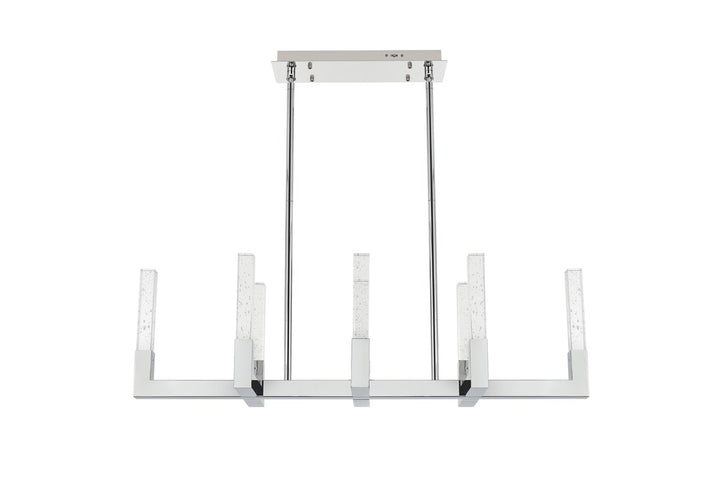 42 Inch Adjustable Led Pendant In Chrome by Elegant Lighting