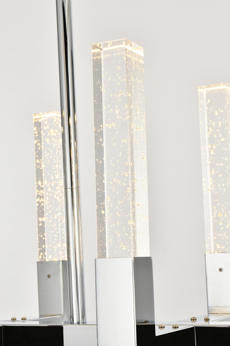 42 Inch Adjustable Led Pendant In Chrome