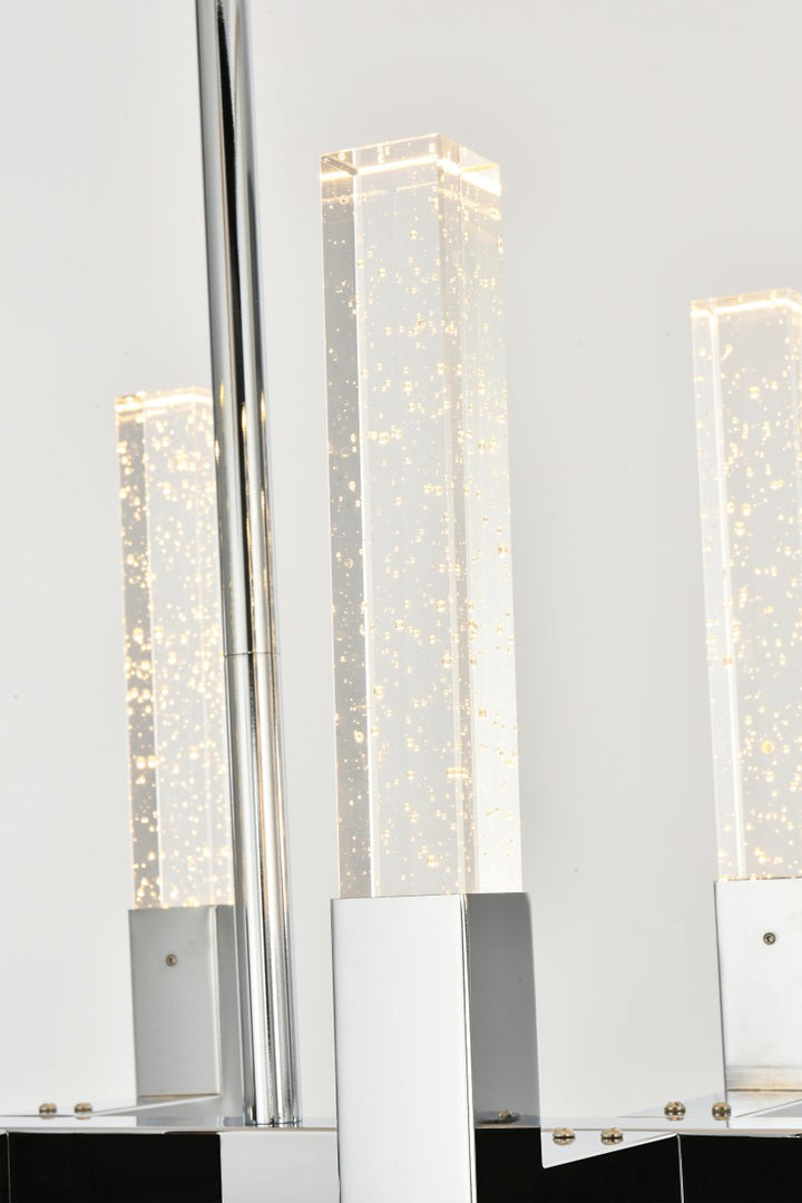 42 Inch Adjustable Led Pendant In Chrome