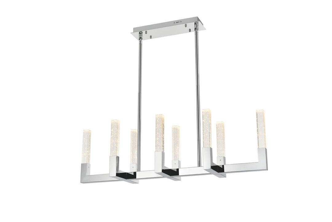 42 Inch Adjustable Led Pendant In Chrome
