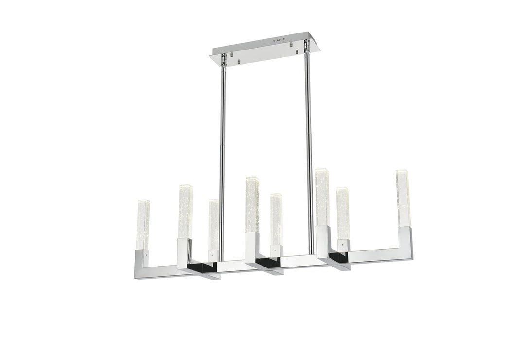 42 Inch Adjustable Led Pendant In Chrome
