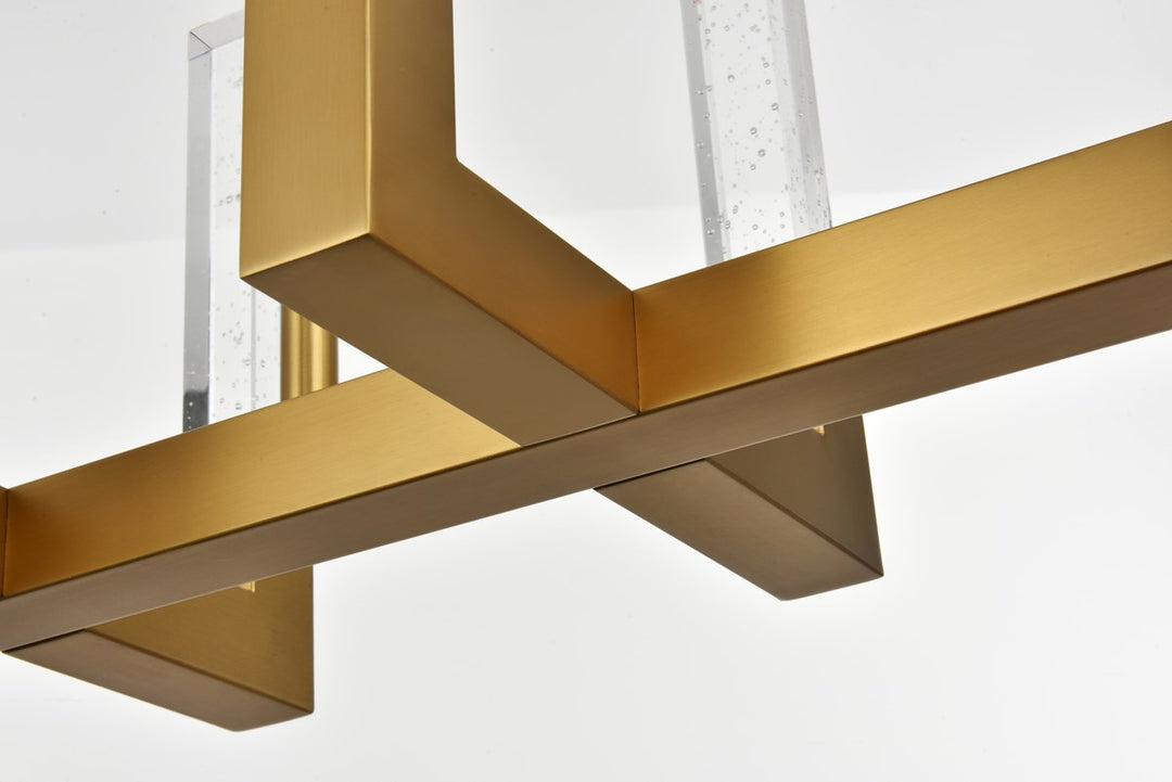 48 Inch Adjustable Led Pendant In Satin Gold