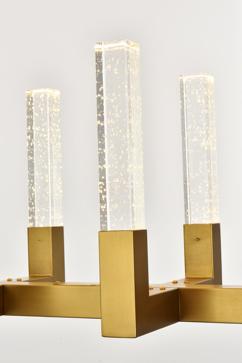 48 Inch Adjustable Led Pendant In Satin Gold