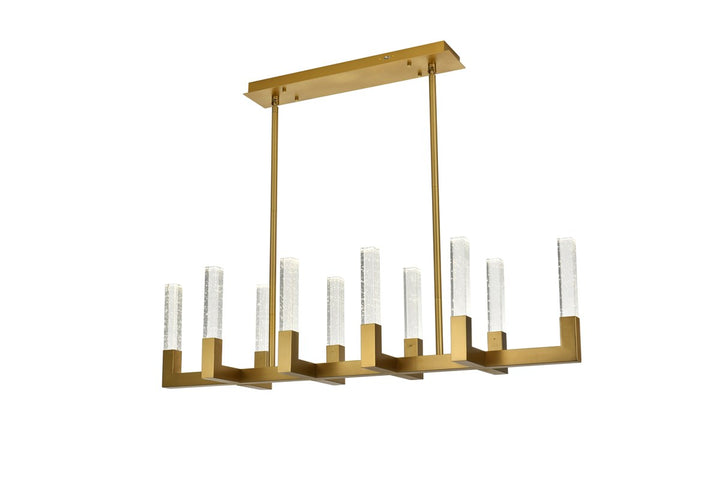 48 Inch Adjustable Led Pendant In Satin Gold