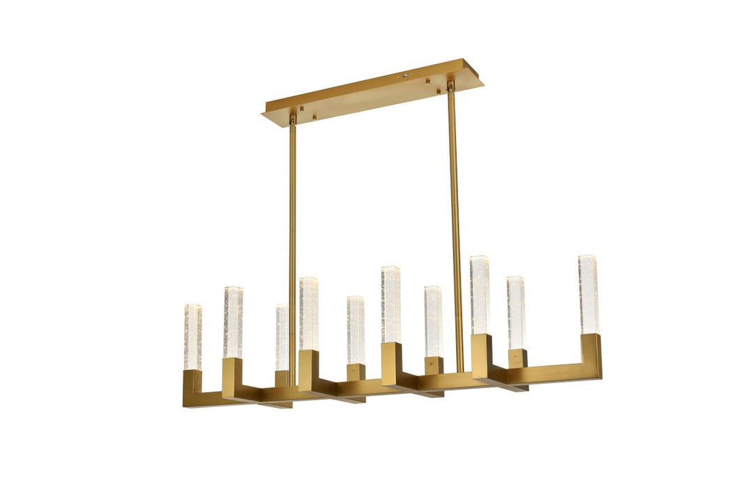48 Inch Adjustable Led Pendant In Satin Gold
