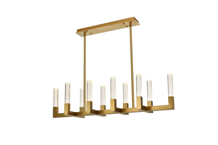48 Inch Adjustable Led Pendant In Satin Gold