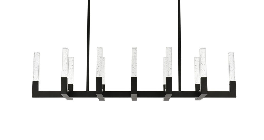54 Inch Adjustable Led Pendant In Black