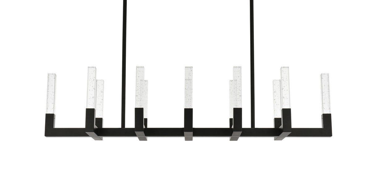 54 Inch Adjustable Led Pendant In Black