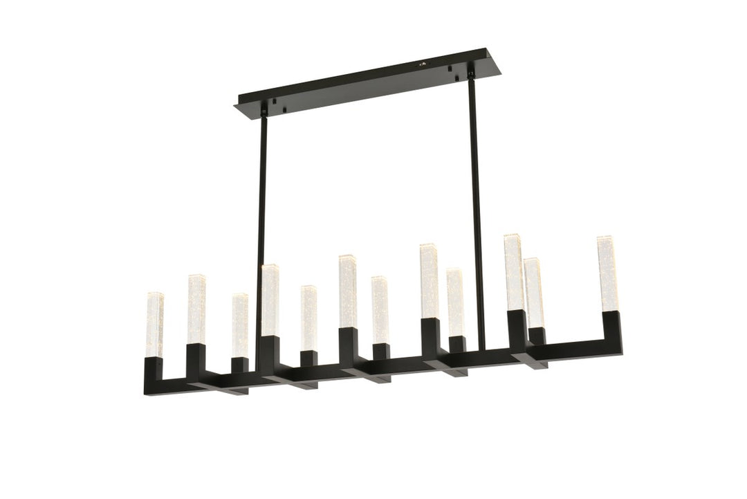 54 Inch Adjustable Led Pendant In Black