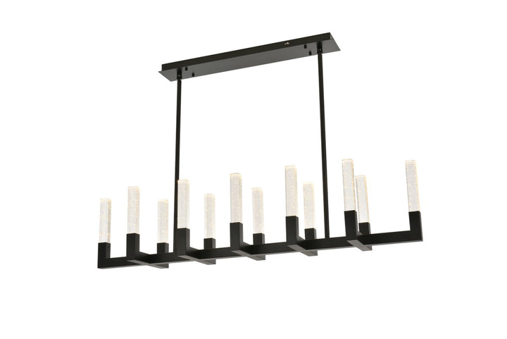 54 Inch Adjustable Led Pendant In Black