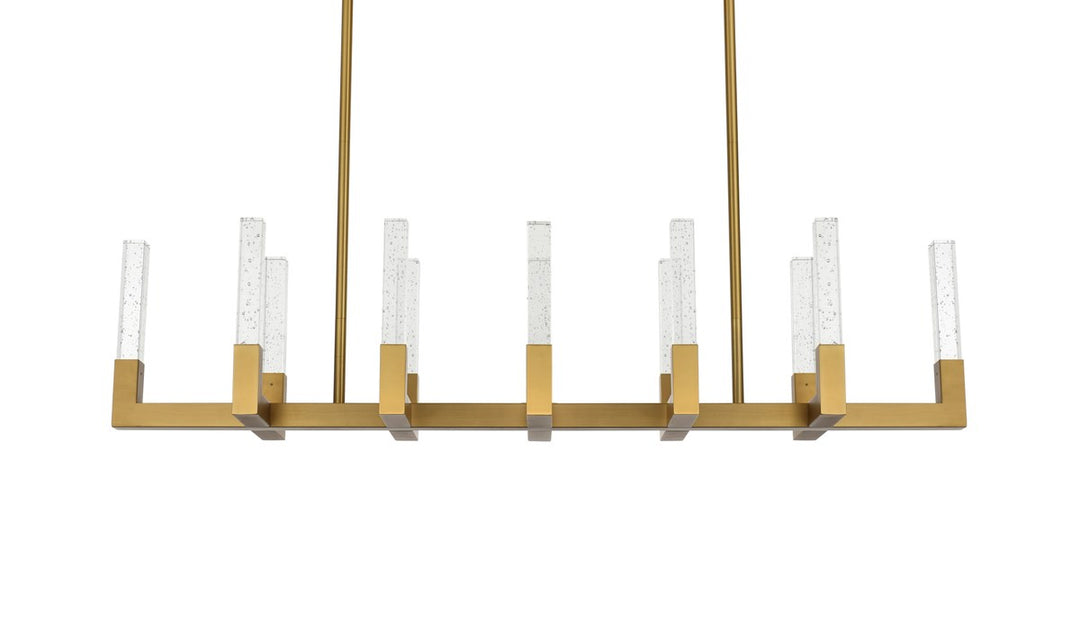 54 Inch Adjustable Led Pendant In Satin Gold