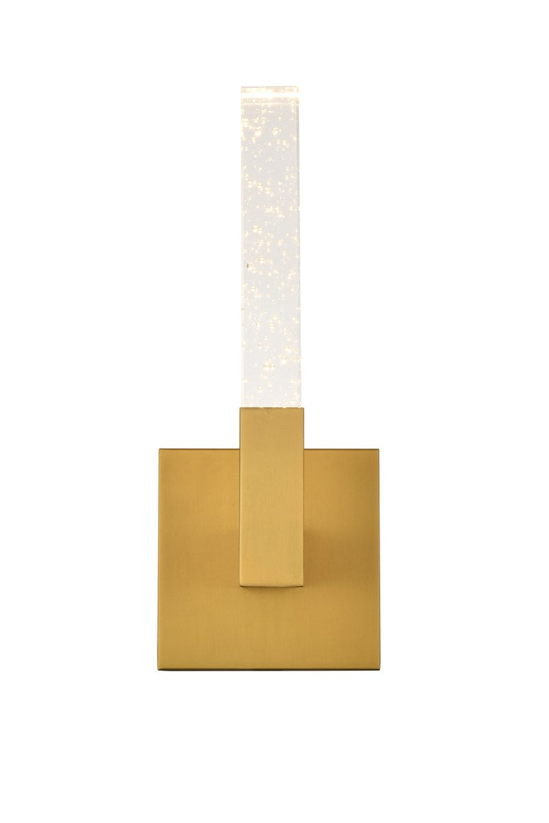 6 Inch Adjustable Led Wall Sconce In Satin Gold by Elegant Lighting