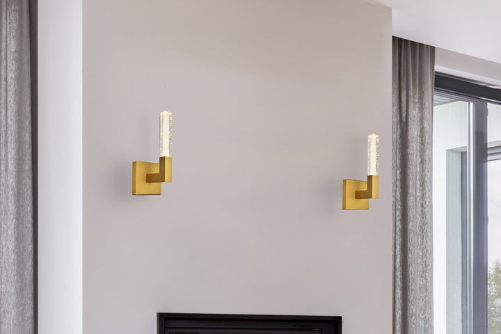6 Inch Adjustable Led Wall Sconce In Satin Gold