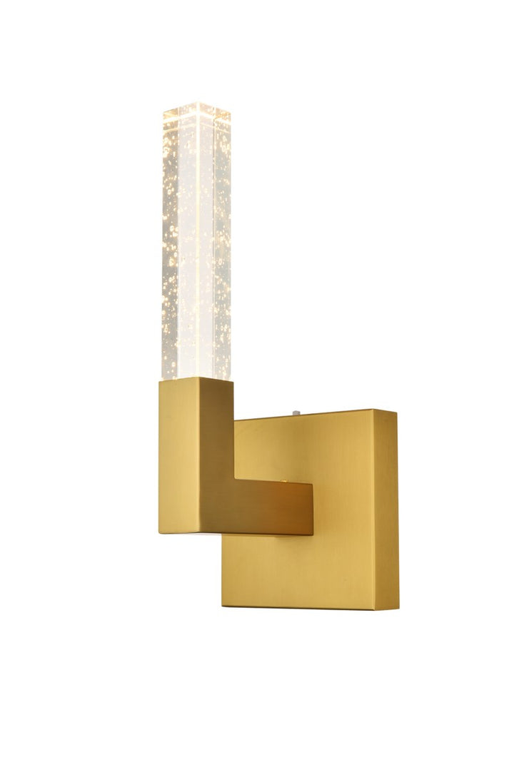 6 Inch Adjustable Led Wall Sconce In Satin Gold