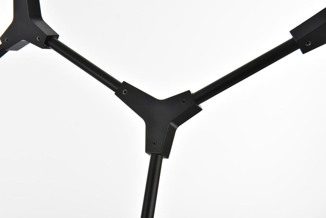 49 Inch Chandelier In Black