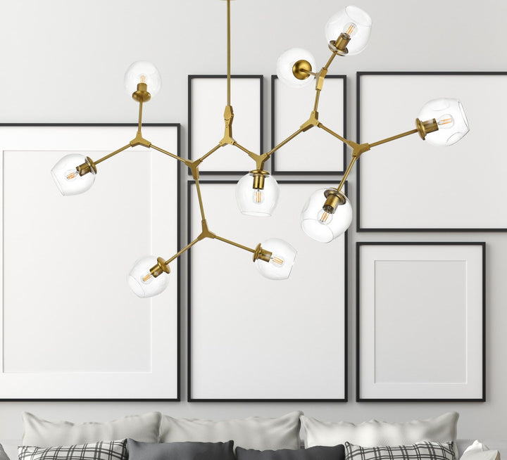 60 Inch Chandelier In Brass