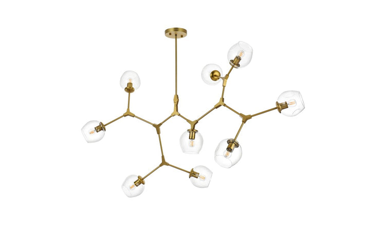 60 Inch Chandelier In Brass